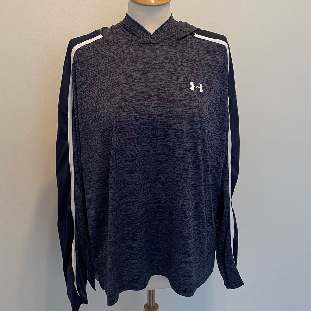 Under Armour Women’s Tech Loose Hooded Navy Top